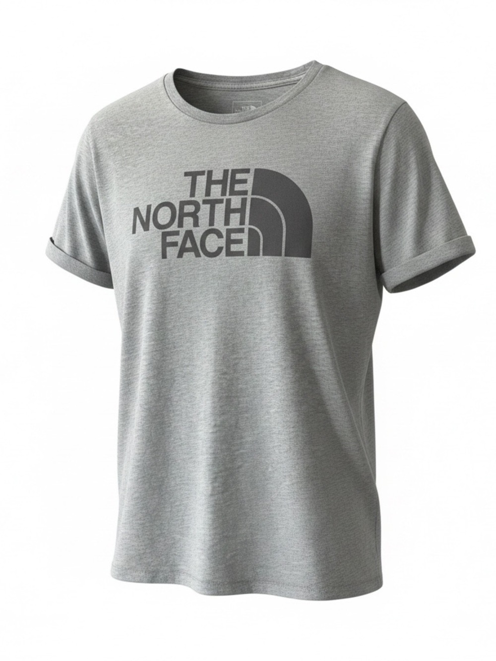The North Face Tee - Light Grey with Dark Grey Print Size XL Women